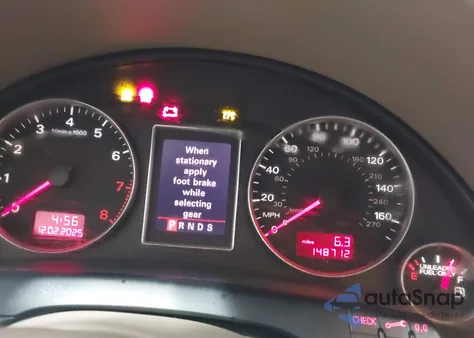 2007 Audi A4 2.0T from USA, damaged, VIN WAUDF78E27A127472